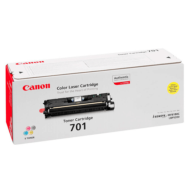 Toner canon 701yh lbp5200 mf8100 mf8180 amarelo 1