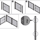 Suporte conector nobo para tela separadora modular nobo premium plus - Thumbnail 4