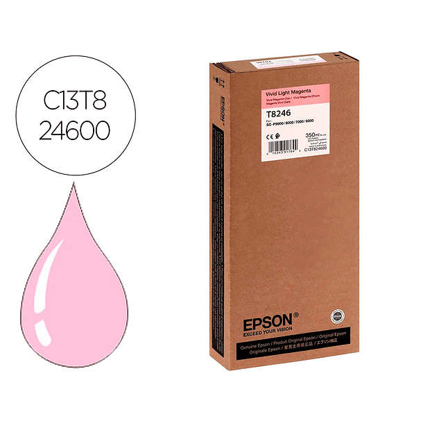 Tinteiro epson gf surecolor serie sc-p vivid light magenta ultrachrome hdx/hd 350ml 1