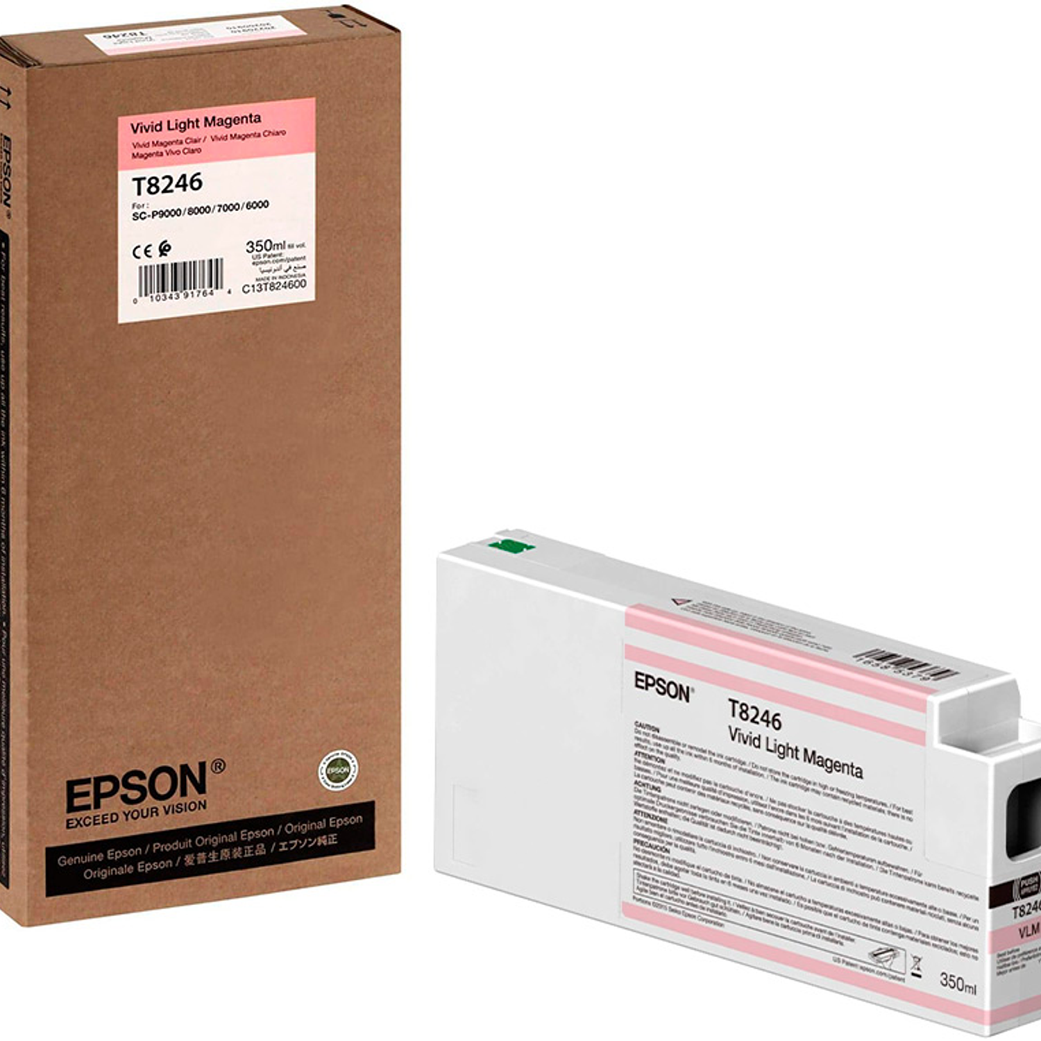 Tinteiro epson gf surecolor serie sc-p vivid light magenta ultrachrome hdx/hd 350ml 5