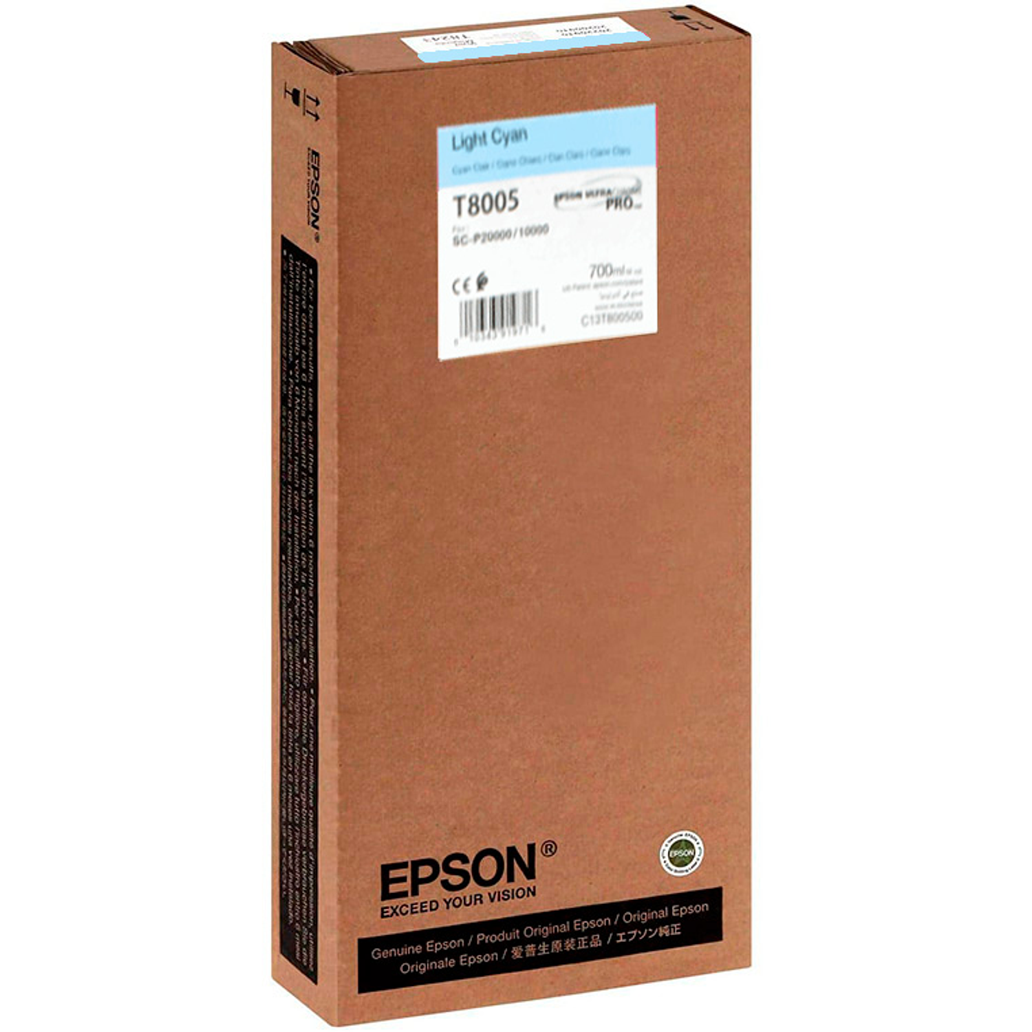 Tinteiro epson singlepack light cian t800500 ultrachrome pro 700ml 3