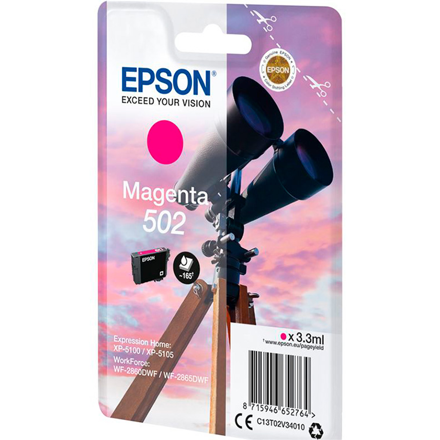 Tinteiro epson singlepack magenta 502 ink 3