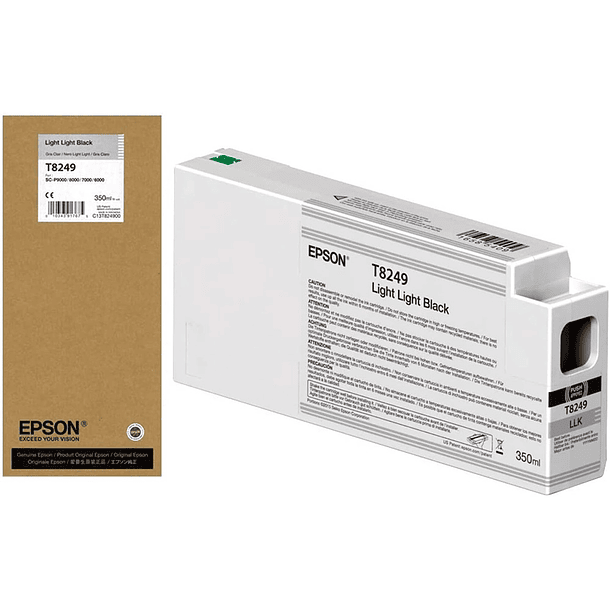 Tinteiro epson gf surecolor serie sc-p cinza claro ultrachrome hdx/hd 350ml 5