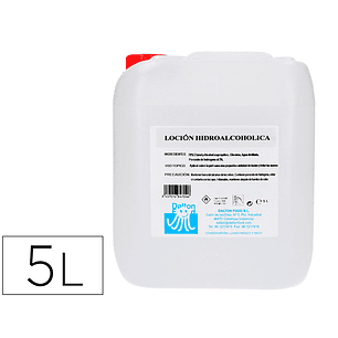 Gel hidroalcoolico para desinfeção e limpeza de maos garrafa 5 litros