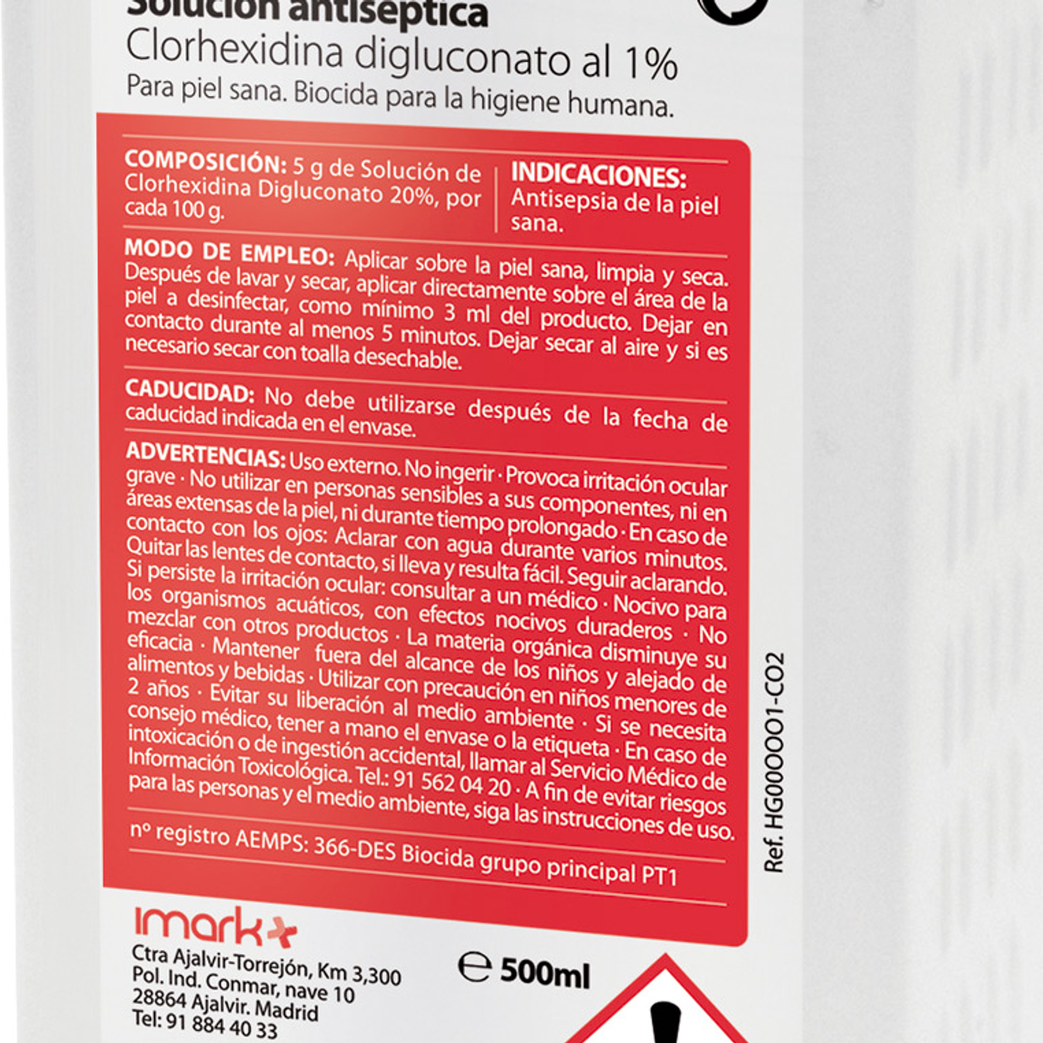 Solucao antisseptica clorexidina desemclor 1% frasco de 500 ml 4