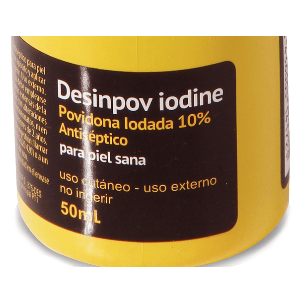 Povidona yodada desempov antisseptica 10 % frasco de 50 ml 5