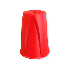 Adaptador para cone faru vermelho altura 120 mm diametro 90 mm