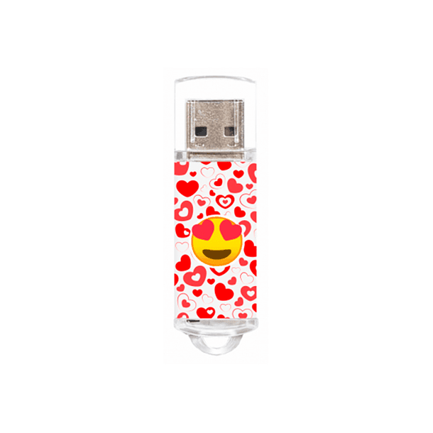 Pen drive usb tech one tech emojitech heart eyes 32 gb 2