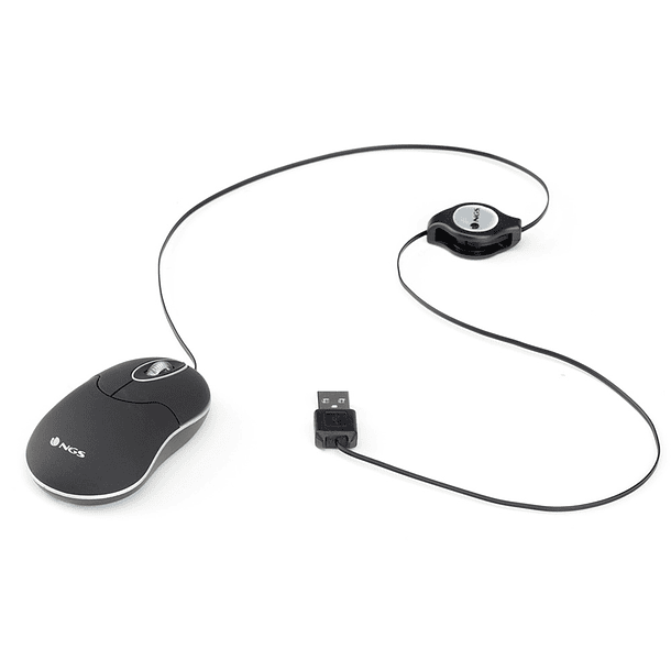 Raton ngs wired sin 1000 dpi retractil 3 botones usb color negro 7