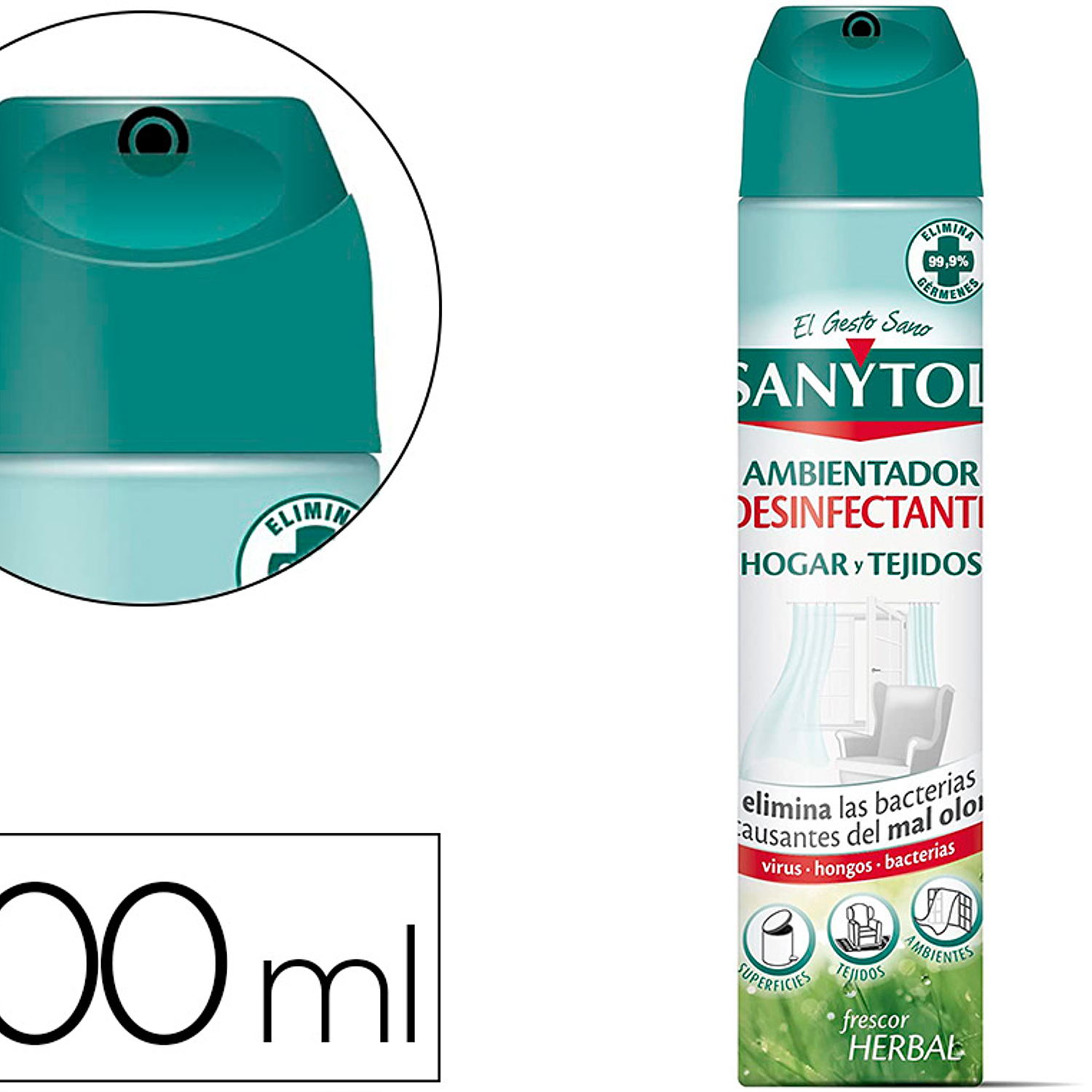 Ambientador sanytol desemfetante para casa e tecidos spray frasco de 300 ml 2