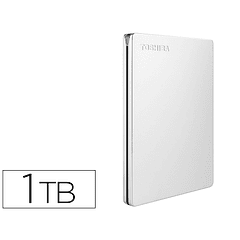 Disco rigido externo toshiba canvio slim hdd 2,50\&quot; 5.000 mbit/s usb 3.0 1 tb cor branca