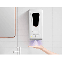 Dispensador higienico de sabao automatico com sensor q-connect 1000 ml cor branco 13x11,5x27 cm