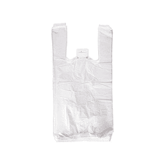 Bolsa reciclada 70% branca 50 mc 42x53 cm apta legislacao de bolsas 2021