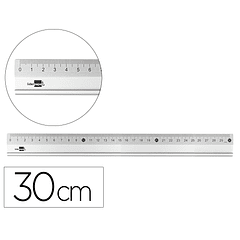 Regua liderpapel 30 cm aluminio cor metalico