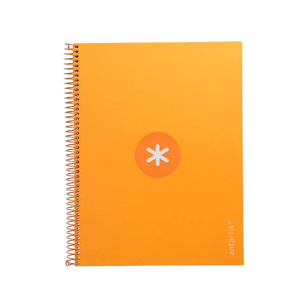 Caderno espiral liderpapel din a4 antartik capa forrada 80f 90 gr pautado 1 banda 4 furos cor mostarda 1