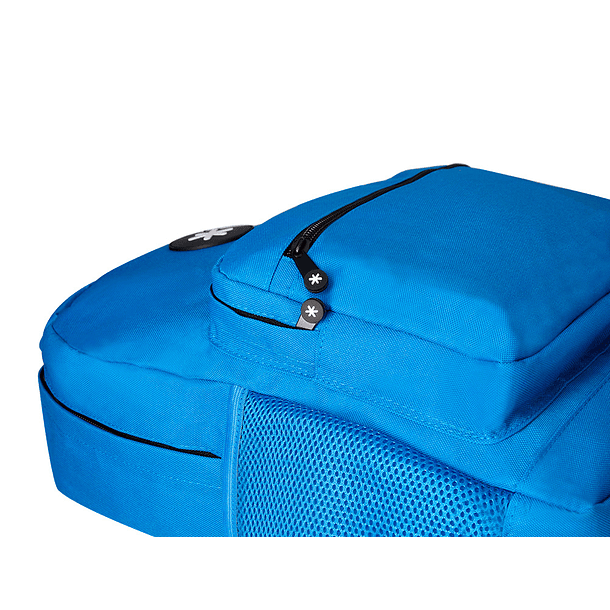 Mochila para portatil 15,6\" antartik com pega e bolso frontal com fecho cor azul 320x140x430 mm 7