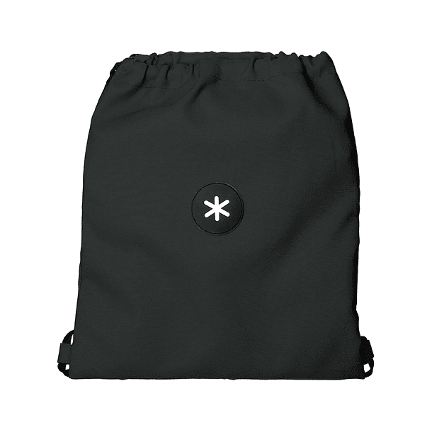 Saco plano antartik bolso interior com fecho cor preto 350x400 mm 1