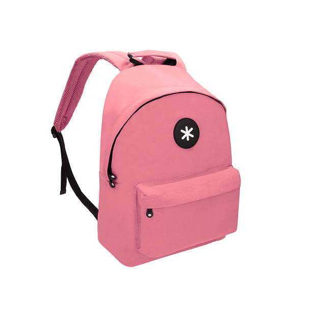 Mochila para portatil 14,1\" antartik com pega e bolsos com fecho cor coral 310x160x410 mm 5