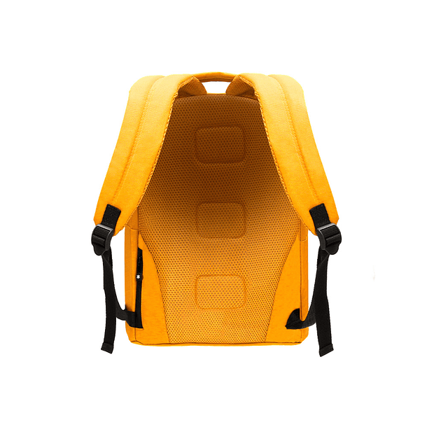 Mochila para portatil 14,1\" antartik com pega e bolsos com fecho cor mostarda 310x160x410 mm 7