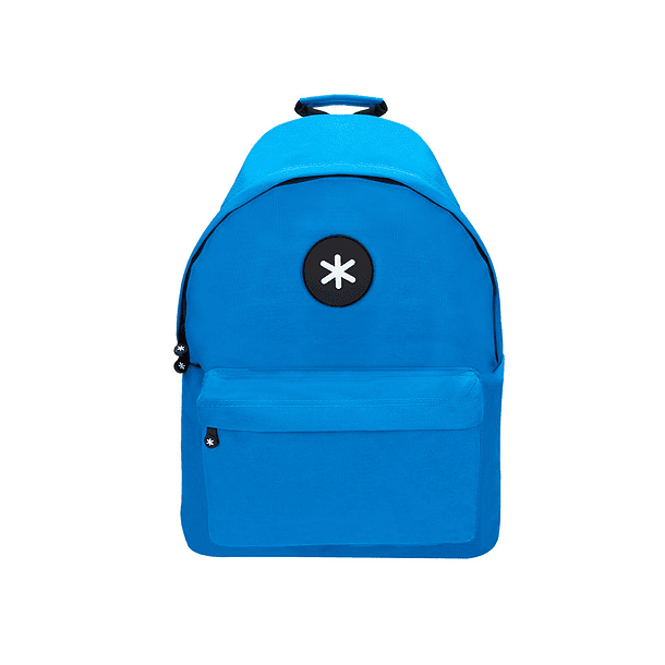 Mochila para portatil 14,1\" antartik com pega e bolsos com fecho cor azul 310x160x410 mm 2