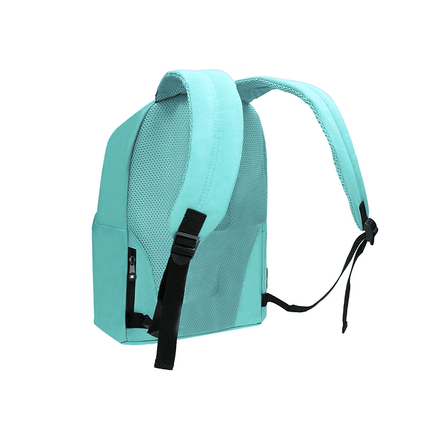 Mochila para portatil 14,1\" antartik com pega e bolsos com fecho cor azul ceu 310x160x410 mm 5