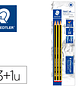 Lapis de grafite staedtler noris nº2 hb blister de 3 unidades + 1 borracha mars plastic - Miniatura 1