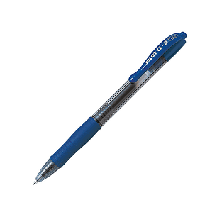 Esferografica pilot g-2 azul tinta gel retratil apoio em borracha em blister