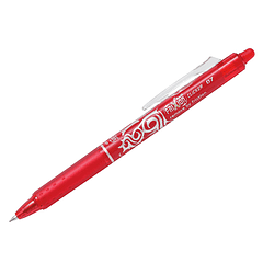 Esferografica pilot frixion clicker apagavel 0,7 mm ponta media vermelho em blister