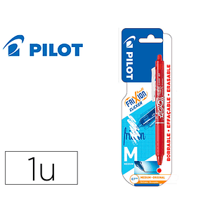 Esferografica pilot frixion clicker apagavel 0,7 mm ponta media vermelho em blister