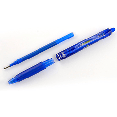 Esferografica pilot frixion clicker apagavel 0,7 mm ponta media azul em blister