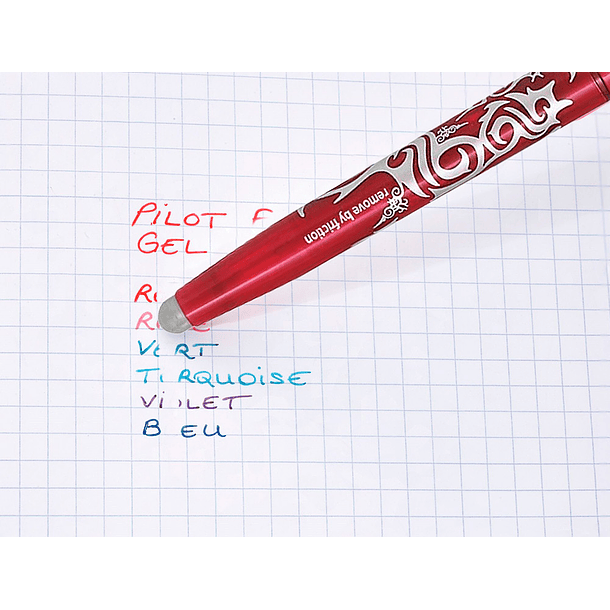 Esferografica pilot frixion ball apagavel 0,7 mm ponta media vermelho em blister 6