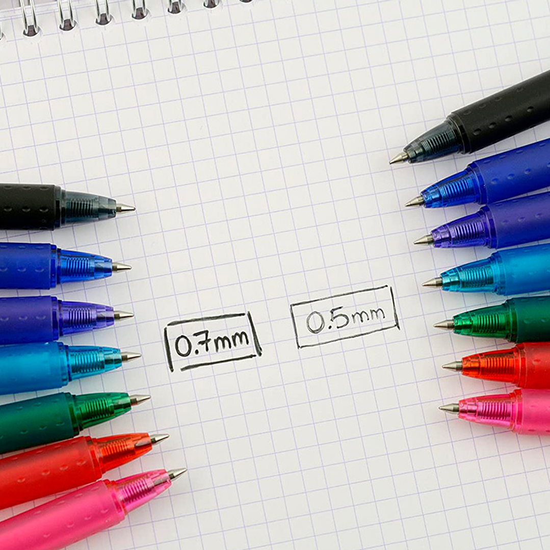 Esferografica pilot frixion ball apagavel 0,7 mm ponta media vermelho em blister 8