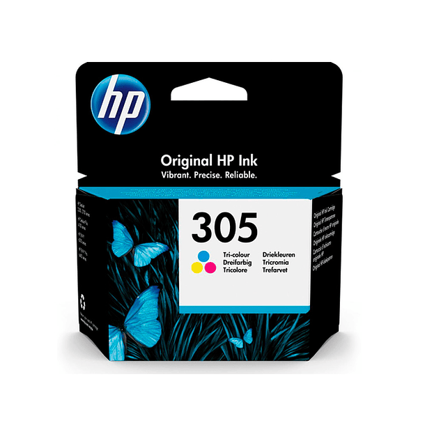 Tinteiro hp 305 deskjet 1210 / 1212 / 1255 / 2732 / 2752 / 4155 / 4158 envy 6020 / 6052 /6055 / 6420 tricolor 100 1