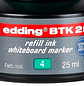 Tinta marcador edding quadro branco btk-25 cor verde frasco de 25 ml - Miniatura 3