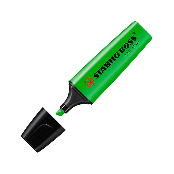 Marcador stabilo boss fluorescente 70 verde estojo de 4 unidades 1