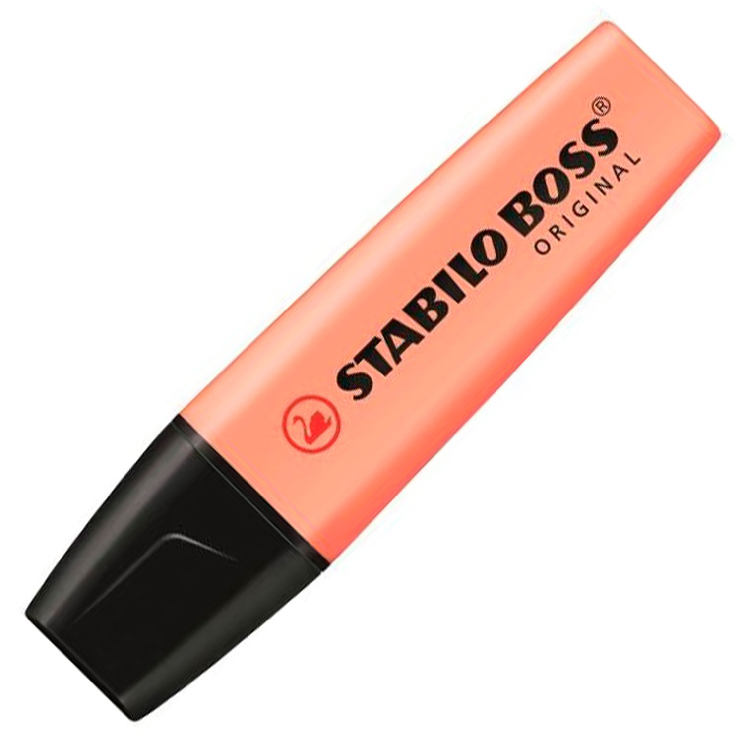 Marcador stabilo boss fluorescente 70 pastel laranja palido 2