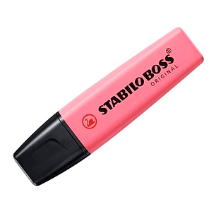 Marcador stabilo boss fluorescente 70 pastel fucsia gelado