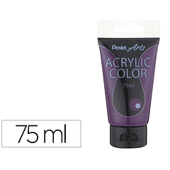 Tinta acrilica pentel em tubo de 75 ml cor roxo