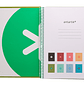 Caderno espiral liderpapel din a4 antartik capa forrada 80f 90 gr quadricula 5mm 1 banda 4 furos cor verde - Miniatura 4