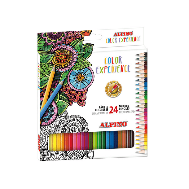 Set de desenho alpino color experience 24 lápis de cor e livro de 120 mandalas 5