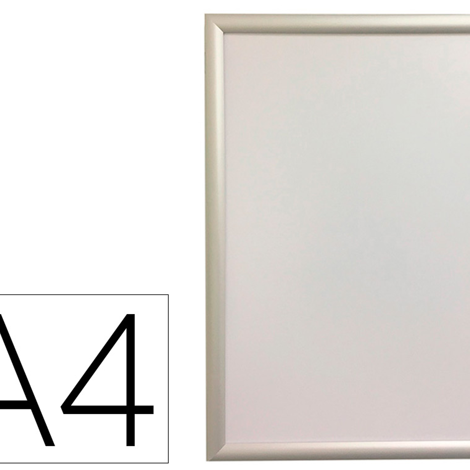 Moldura porta anuncios q-connect din a4 moldura de aluminio 24x32,7x1,2 cm 1