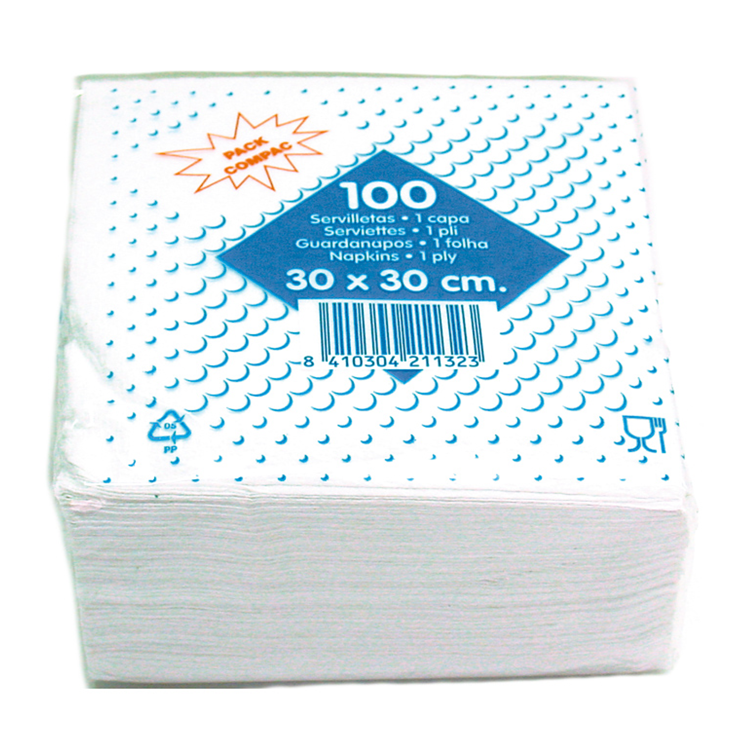 Guardanapos de algodao 30x30 cm pack de 100 unidades 2