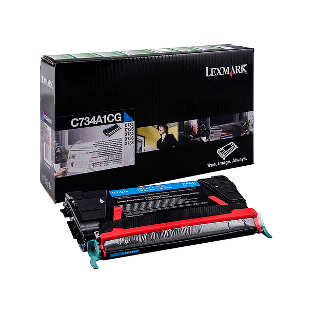 Toner laser lexmark c734 cian 6000 paginas 3