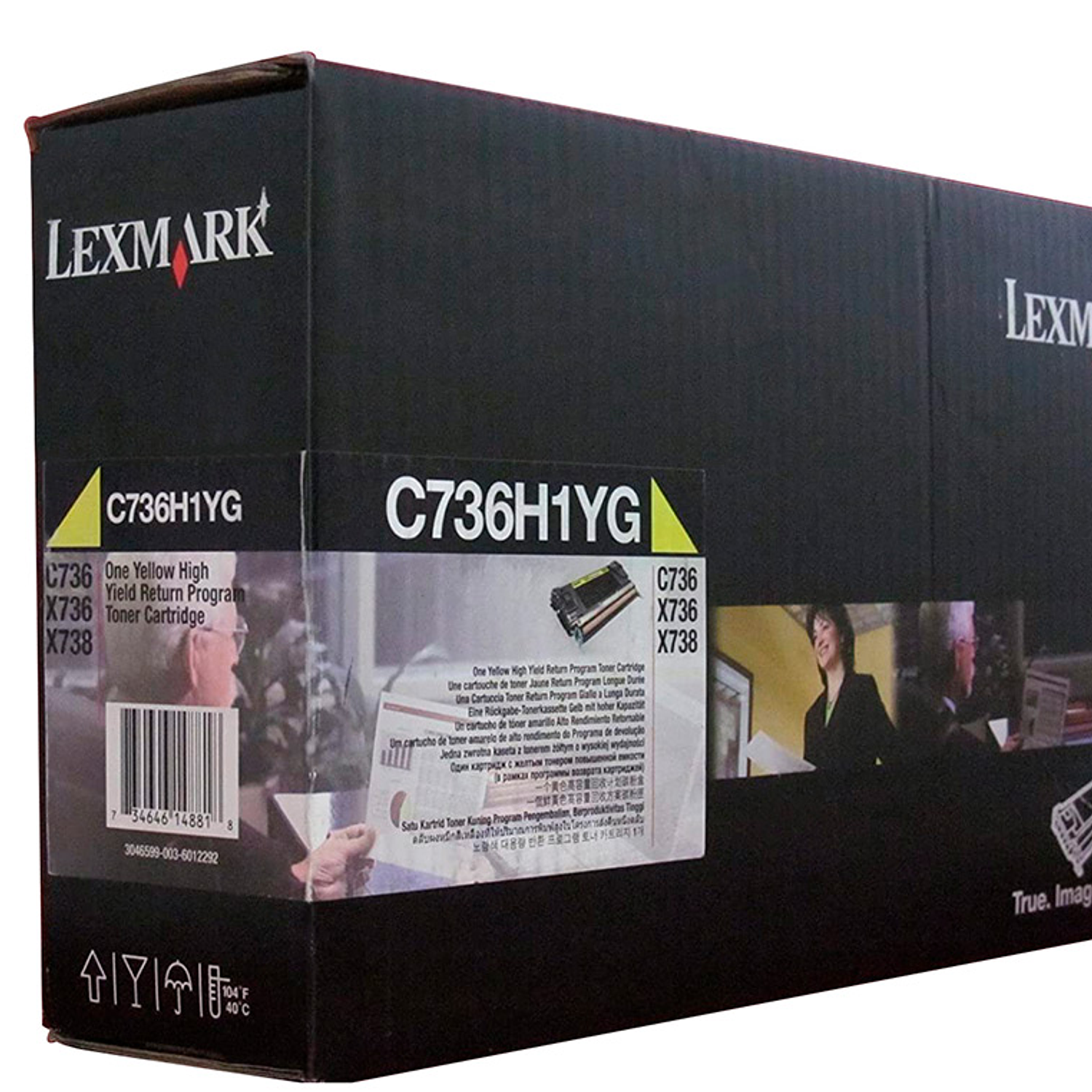 Toner laser lexmark c736h1yg amarelo 10000 paginas 2