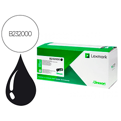 Toner lexmark laser b232000 b2442dw / mb2546dn / b2650dw / mb2338dw preto 3000 paginas