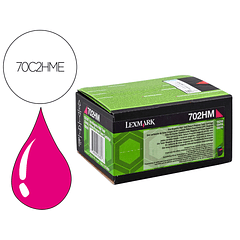 Toner lexmark laser 702hme cs310dn / cs410 dn magenta 3000 paginas