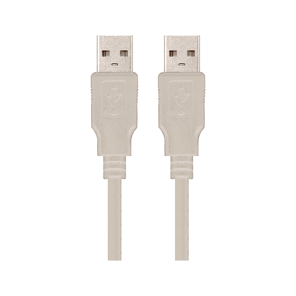 Cabo usb nanocable 2.0 tipo a/m-a/m cor cinza comprimento 1 m 2