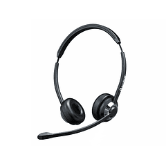 Auricular accutone btb310mkii binaural bluetooth almofada pele bateria 10 horas 8 mt alcance cancelamento som