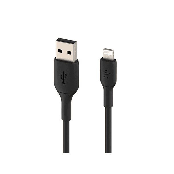 Cabo lightning belkin caa001bt2mbk a usb-a boost charge comprimento 2 m cor preto 2