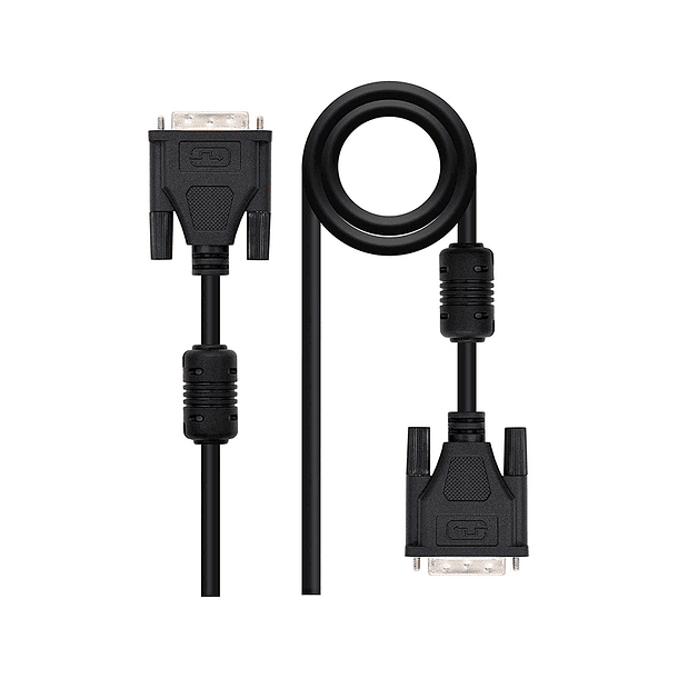 Cabo dvi nanocable dual link 24+1/m-m cor preto comprimento 1,8 m 1